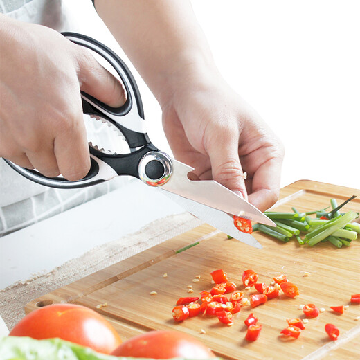 Shibazi stellt Küchenscheren, Multifunktionsscheren, Hühnerknochenscheren aus Edelstahl, Mehrzweck-Flaschenöffner, Walnussschneider, Scheren, Küchenwerkzeuge und multifunktionale Küchenscheren mit Scherenhülle her