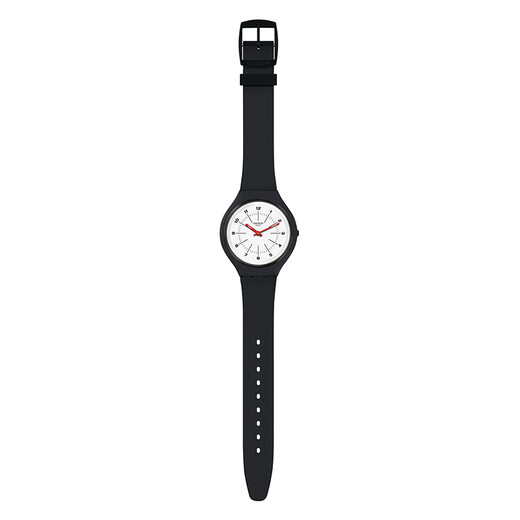 斯沃琪（Swatch）瑞士手表 超薄系列 SKIN转盘 情侣石英男女表SVUM104