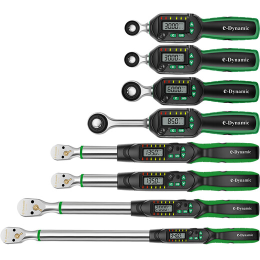 China Taiwan e-Dynamic imported electronic digital display torque wrench torque wrench torque wrench preset adjustable tool auto repair testing instrument professional grade 3/8 torque 6.8-135Nm