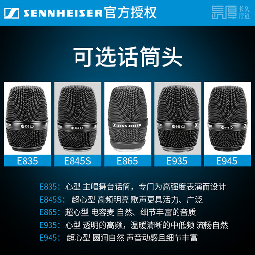 Sennheiser EW100G4 835 845 935 945 professionelles drahtloses Mikrofon-Outdoor-Anker Live-Rundfunk-Karaoke-Mikrofonbühnen-Performance-Konferenz Host Sprache EW100G4-835-S Dynamische Kerntyp