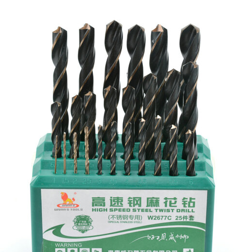 威力狮（wynn‘s）  高速钢麻花钻头 1-13mm 麻花钻咀 钻花 套装钻头W2677 25件套(W2677C)