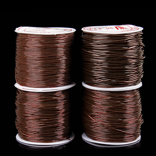 Jun En DIY Brown Crystal Elastic Cord Elastic Rope Beading Wire Threading Beads Bracelet Bracelet Wire Accessories Diameter 1.0 mm per roll