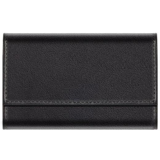 German EHRENMANN business card holder for men and women, business, high-end leather business card box, large capacity, ultra-thin card holder, business card holder, black