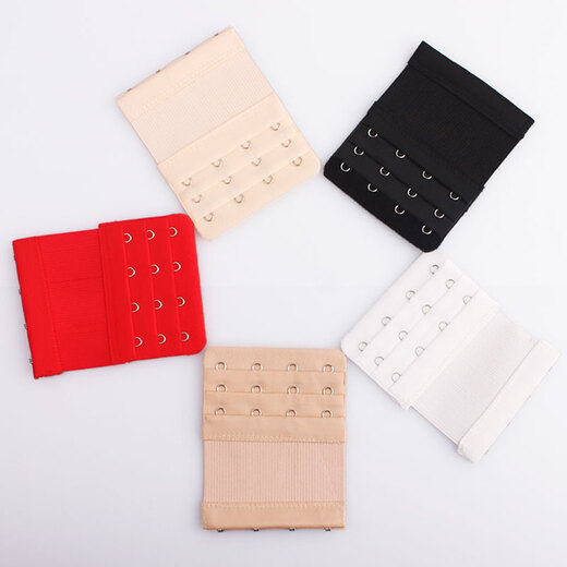 Wantao bra adjustable back buckle large four buckle super extended buckle extra long elastic extension buckle elastic band underwear with telescopic elastic large four buckle - light skin tone