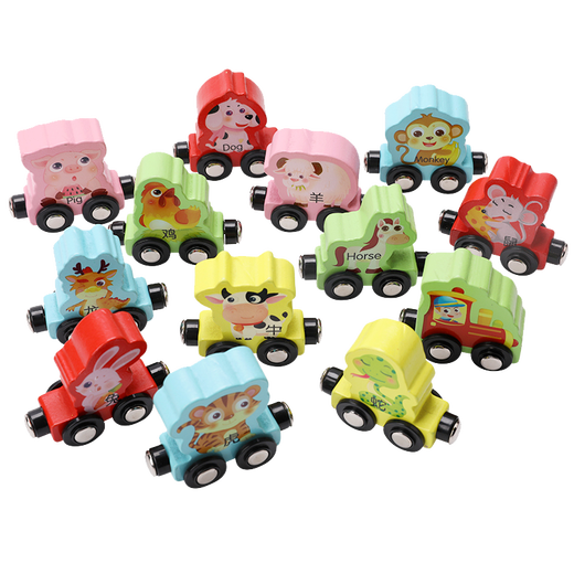 
Miaowaer magnetic digital mother train toys children's cognitive assembly magnetic traffic car kindergarten enlightenment teaching aids 27 digital computing magnetic train
