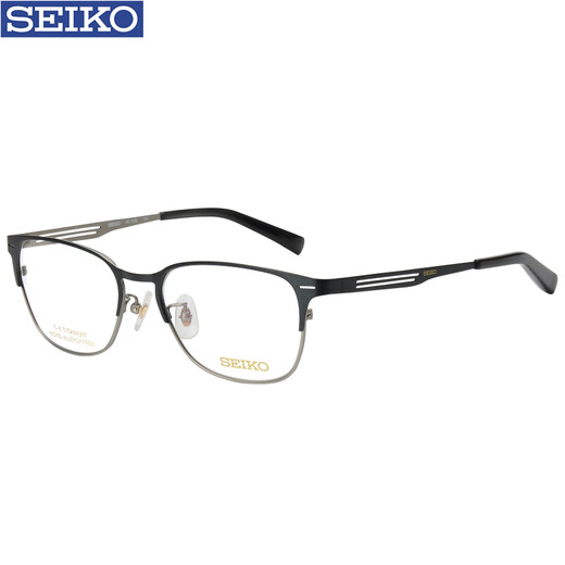 Seiko Seiko Pure Titanium Ultralight Gafas Marco óptico Miopía Miopía Marco Nuevo producto HC1023 Marco + Yishilu 1.60 Roca de cristal de diamantes asféricos