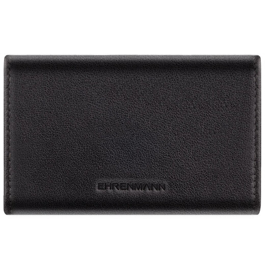 German EHRENMANN business card holder for men and women, business, high-end leather business card box, large capacity, ultra-thin card holder, business card holder, black