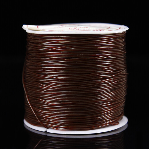 Jun En DIY Brown Crystal Elastic Cord Elastic Rope Beading Wire Threading Beads Bracelet Bracelet Wire Accessories Diameter 1.0 mm per roll