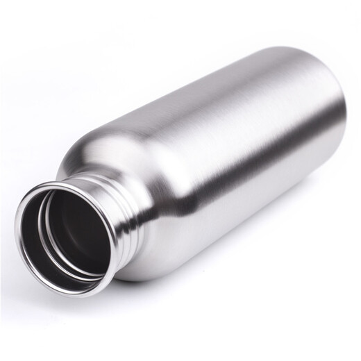 BINGOO all 304 stainless steel single-layer sports water bottle cycling flask large capacity cold water cup mountaineering travel outdoor 1000ml + cup set 1000ml