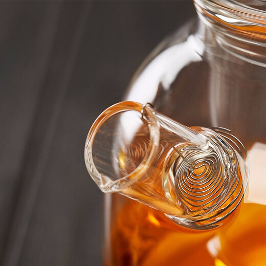 Mesni teapot glass teapot thickened glass teapot large capacity Kung Fu tea set Qiongru pot 1900ml