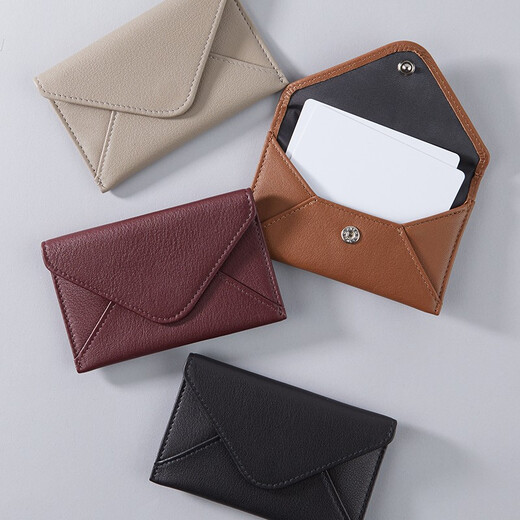 Leatherologie Aolejis Top -Layer -Kuhlatten -Visitenkartenhalter Herren- und Frauen -ID -Bankkarten -Bag -Kartenhalter Genauer Leder Brieftasche anpassbare Gifttrockenrose (begrenzte Farbe)