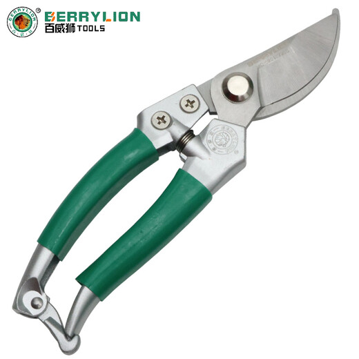 Budweiser Lion flower shears, pruning shears, household thick tree branch shears, fruit tree shears, garden gardening flower pruning scissors tools, fruit shears, branch shears (909B curved mouth)