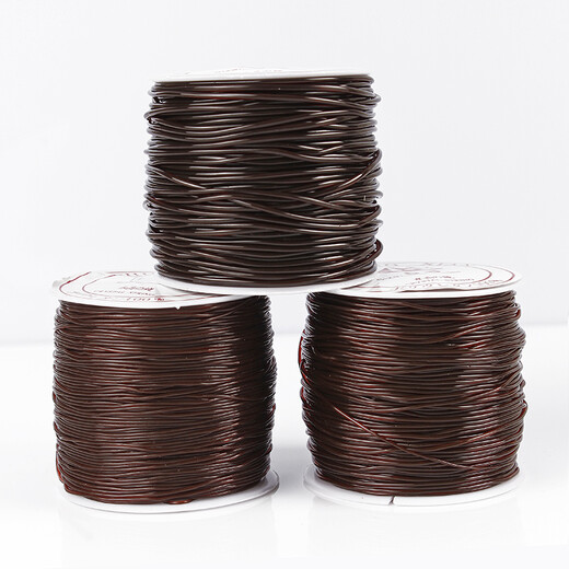 Jun En DIY Brown Crystal Elastic Cord Elastic Rope Beading Wire Threading Beads Bracelet Bracelet Wire Accessories Diameter 1.0 mm per roll
