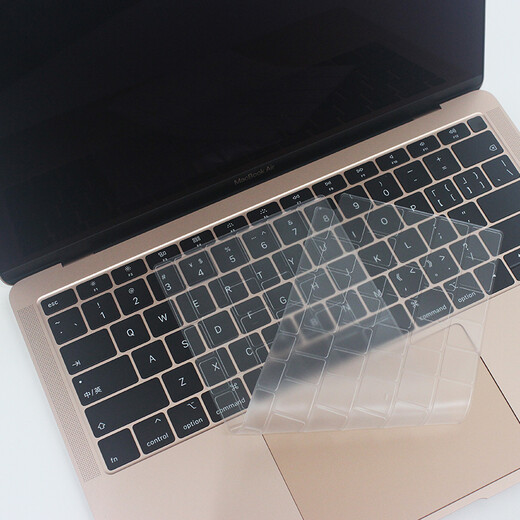 Yikelai Apple MacBook Air 13.3 pulgadas Membrana del teclado A1466/A1369 Membrana de protección del teclado portátil TPU TPU ultra delgado Cubierta de polvo impermeable transparente EA022 EA022