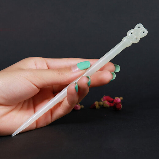 Xuanyong ancient style Xiu jade hairpin, classical jade hairpin, hairpin, cheongsam, ancient costume, headdress, Xiuyu hairpin, butterfly