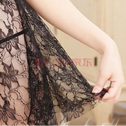Mystery großgröße Uniform Sex Unterwäsche Offener Schritt Sinn Uniform verführerische Pyjama Frauenstrümpfe Anzug an Spitze transparente Socken 9766 Schwarz