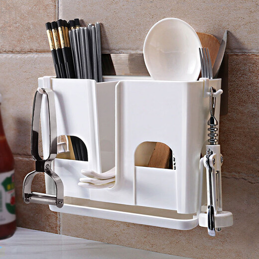 Accor Chopsticks Kitchen Storage Rack Wall-mounted Drilling Rack Tableware Storage Rack YG-C033