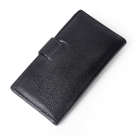 Yvongo card holder, business card holder, men's cowhide card holder, wallet, long card holder, genuine leather men's large capacity storage bank card holder new product