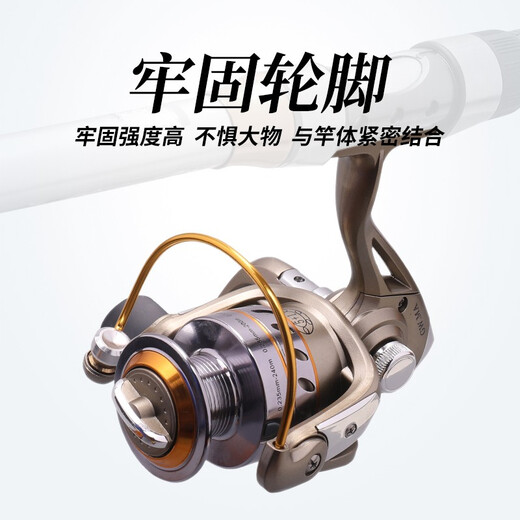 Guangwei Fishing Reel 4000 Metal Head Fishing Roller Sea Fishing Reel Spinning Wheel Luya Fishing Roller Far Drop Fishing Roller Fishing Supplies Left and Hand Interchangeable GWMA6000 Series