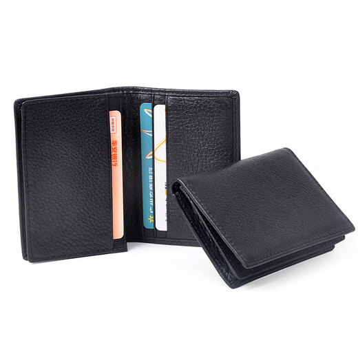 
Yunge (Yvongo) new card bag for men's business cowhide leather genuine leather large capacity business card bag storage bank card clip gift card case