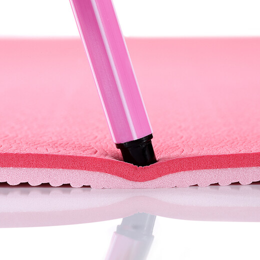 YUNMAI yoga mat, fitness mat, non-slip, sweat-absorbent, widened and thickened, pink