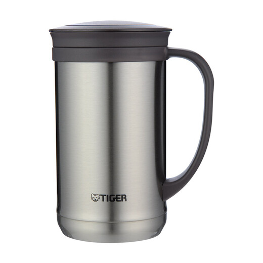 TIGER thermal insulation cold cup tea filter cup office cup CWM-A050-XC stainless steel color 500ml