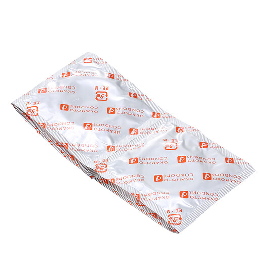 Okamoto SKINLESS500 skin-feeling, straight-wall, ultra-thin, close-fitting and comfortable condoms, 6 adult adult family planning supplies imported