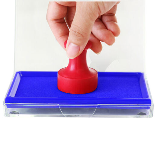 
Deli Quick dry printing platform ink/office printing platform/rectangular printing platform Red 9864