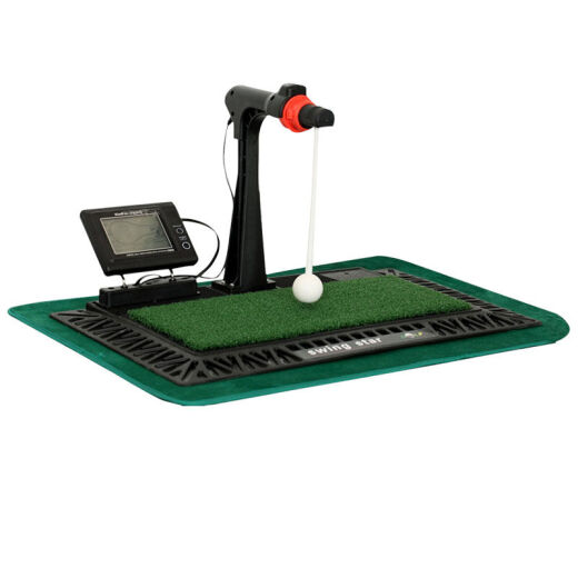 18TEE digital indoor golf swing training device office home practical golf training device supplies [range measurement, speed measurement, left and right hook] upgraded version