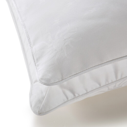SOMERELLE pillow core double-layer composite feather velvet and mulberry silk pillow is breathable and comfortable 45*71*5cm