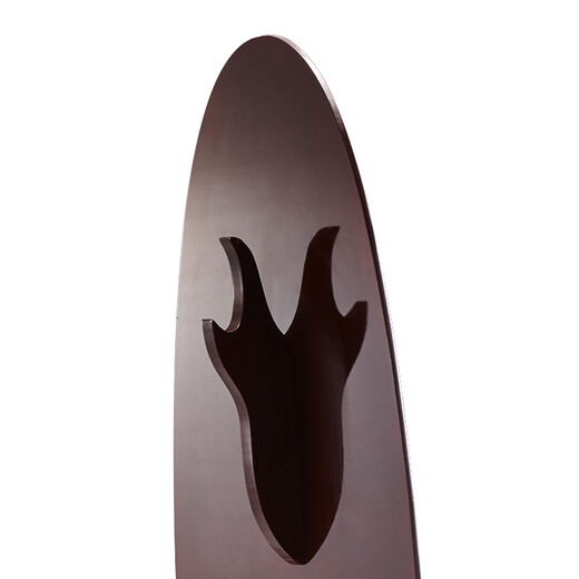 容源 穿衣镜 全身落地旋转试衣镜子带衣架 红棕色167*39cm（加厚底座可旋转）