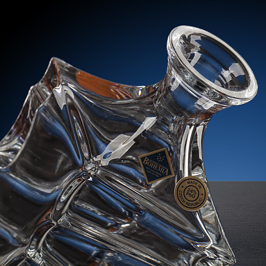 BOHEMIA Bohemian Czech crystal glass whiskey set set of cups and bottles