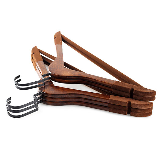 
Sixi Wooden Clothes Hanger 10 Solid Wooden Clothes Hanging Clothes Store Clothes Hanging Multifunctional Anti-Slip Clothes Hanging Clothes Hanging 6625 Retro Men's 10