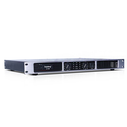 
depusheng U350 professional amplifier rear-level KTV conference high-power stage amplifier home theater 1U ultra-thin pure rear-level amplifier U150 (200W*2)
