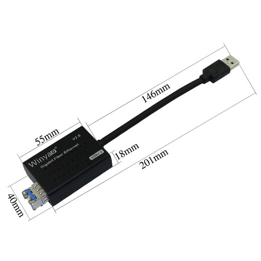 Winyao USB1000F-SX USB3.0 SFP LC Multimode-Gigabit-Glasfaser-Netzwerkkarte