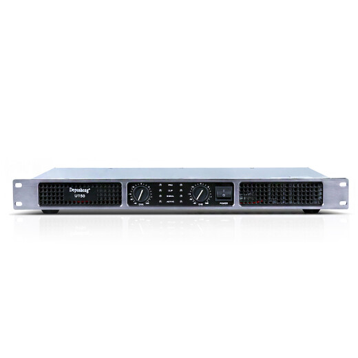 
depusheng U350 professional amplifier rear-level KTV conference high-power stage amplifier home theater 1U ultra-thin pure rear-level amplifier U150 (200W*2)