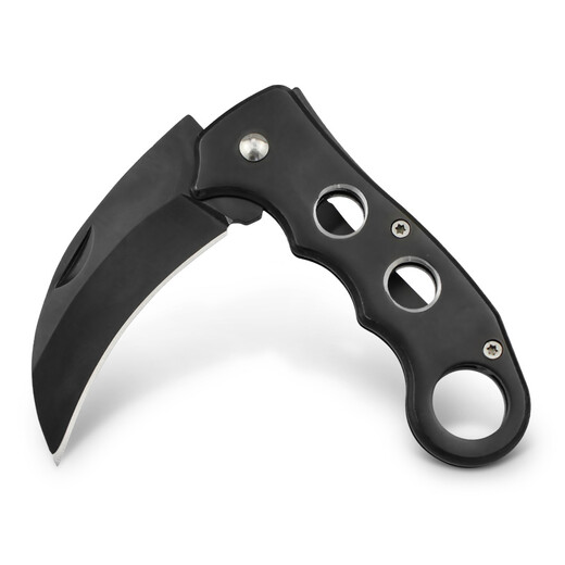 Paulone BOSIDUN series stainless steel back clip eagle claw sharp camping knife outdoor folding knife portable knife 830 black