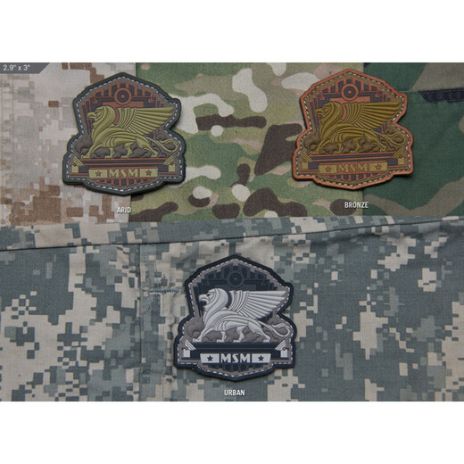 Tactical Monkey American Original MSM Tactical Armband/Epaulette Skill Badge Backpack Sticker Morale Badge Velcro Rough Man Multicam