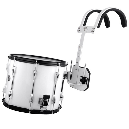 Jinbao JBMP-1412 Marching Drum Small Snake Drum Band Plays Professional Band Stage Instrumento de percusión para estudiantes para adultos Blanco