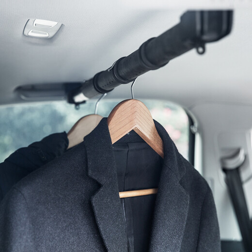 Japan YAC car clothes rack hook car clothes rod multi-function creative telescopic clothes rack car clothes rack portable clothes rack car supplies three-section non-slip shaft-RV-51 clothes rod