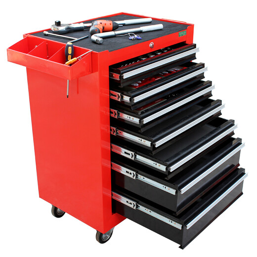 LAOA (LAOA) seven-layer drawer multi-functional repair tool cart workshop tool cabinet red seven-layer model B LA111732