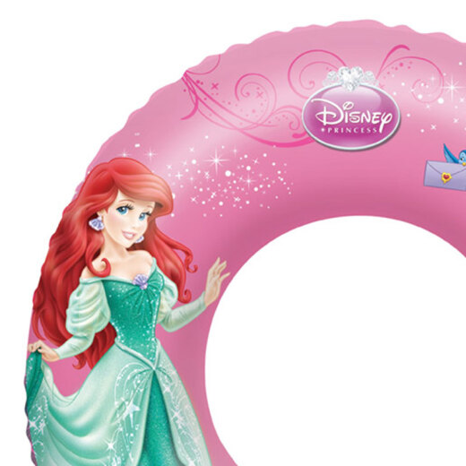 Bestway Disney Princess Disney Children's Swimming Set (Swimming Ring + Beach Ball, with a free inflatable pump, suitable for children aged 3-6 to learn swimming and playing in the water)