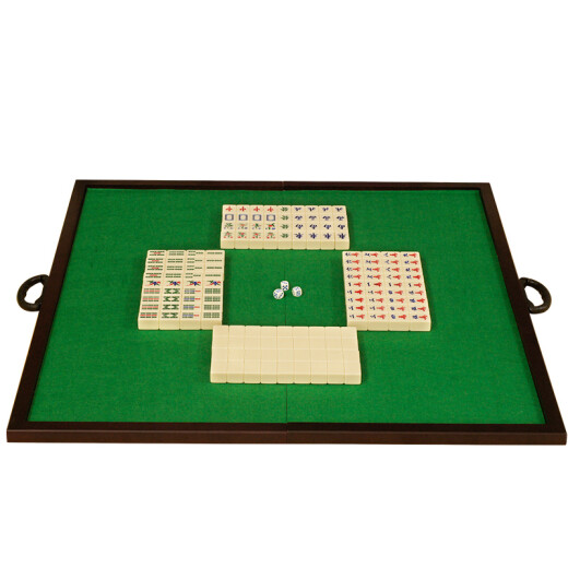Yusheng Yusheng Mahjong table folding wooden mahjong table 80cm88cm portable home mahjong set melamine mahjong 80*80cm folding mahjong table