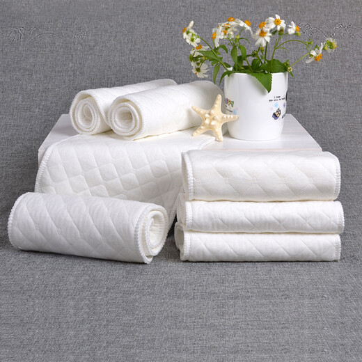 
Plaid bear baby diapers in spring and summer breathable water-absorbing diapers washable urine pads baby diapers cloth summer newborn meson cloth 10 pieces (nine layers thickened) 46cmX17cm