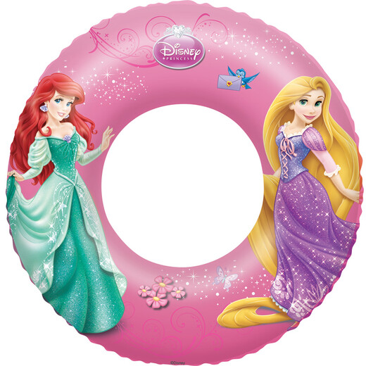 Bestway Disney Princess Disney Children's Swimming Set (Swimming Ring + Beach Ball, with a free inflatable pump, suitable for children aged 3-6 to learn swimming and playing in the water)