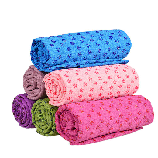 Mentuojia yoga towel anti-slip yoga mat towel thickened sweat-absorbent yoga blanket fitness mat color shipped randomly