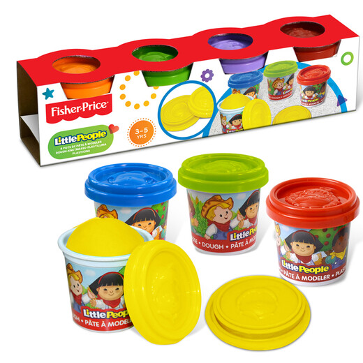 [70% neu] Fischerpreis handgefertigt farbenfrohe Tonkunststoffton-Schimmelpilze Männer und Mädchen Frühschulzeit Spielzeug Kindergärtner-Saison Must-Have natürlicher Weizenmehl FPP020 Ergänzungspaket