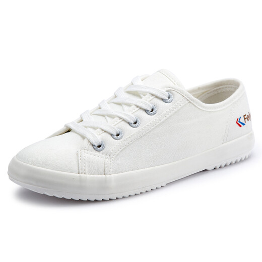 Feiyue/Dafu Feiyue couples canvas trendy low-top casual lace-up white shoes 510 white size 43