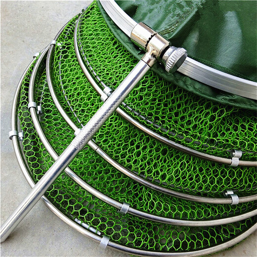 Qingcheng Fish Protective Fishing Competition Net Bag Stainless Steel Glued Universal Fishing Protective Net Anti-hanging Quick-drying Black Pit Fishing Fishing Gear 30cm 1.6m 33#2.5m Free Package + Pin
