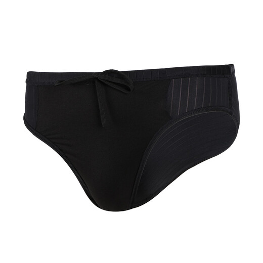 YINGFA Jungen Shorts, Racing Triangel Herren Badehose, Schwimmtrainingshose 9202A-1 Schwarz L (empfohlener Taillenumfang 68-73 cm)